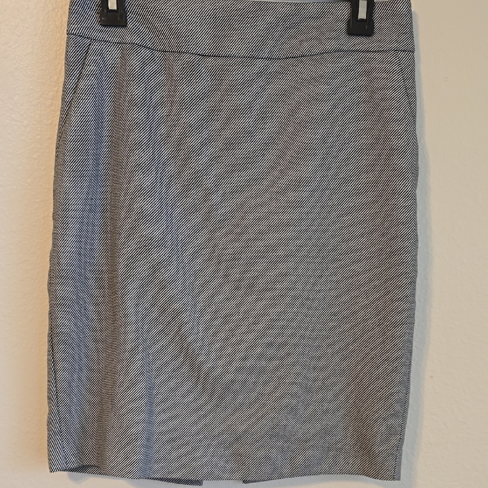 Express Gray Pencil Skirt Knee-Length Work